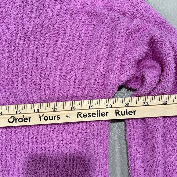 Wild Sable Cardigan Women’s‎ Medium Purple Button Front V-Neck Crop Top - Picture 12 of 14